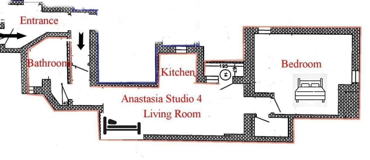 Anastasia Balcescu Apart 4 Self Check In Code From 2Pm Kitchen And Bedroom Bukarest Exteriör bild